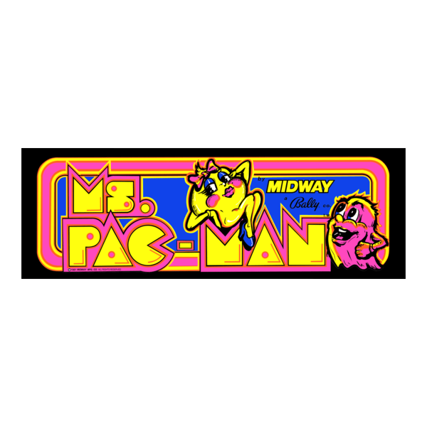 Ms. Pac-Man Logo PNG Vector
