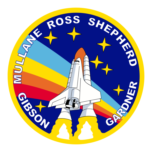 NASA STS-27 Mullane Ross Shepherd Logo PNG Vector