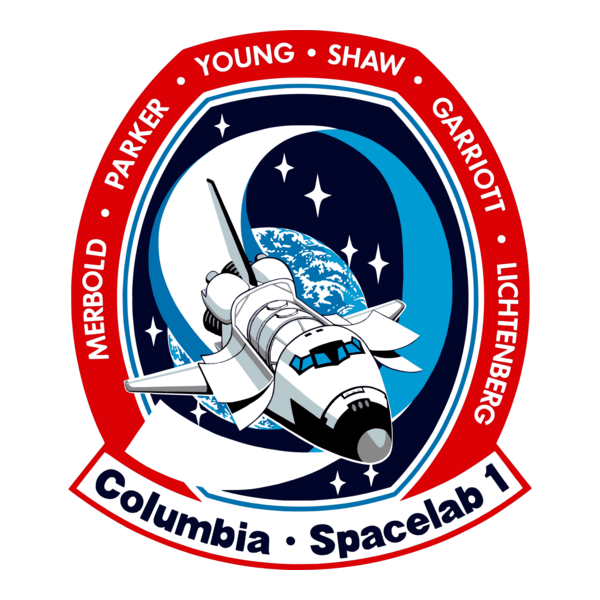NASA STS-9 Flight Insignia Columbia Logo PNG Vector