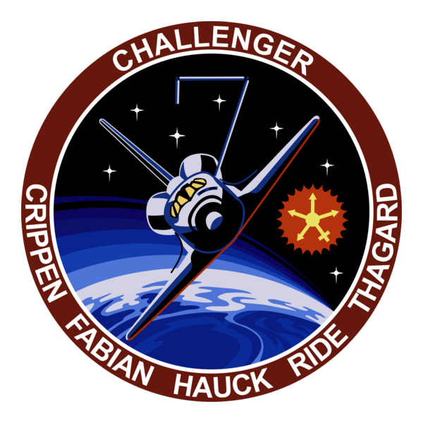 Nasa's STS-7 Mission Logo PNG Vector