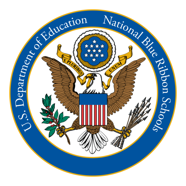 National Blue Ribbon Schools Seal Logo PNG Vector