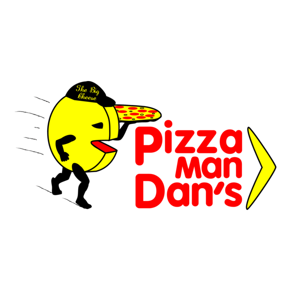 PizzaMan Dan's Logo PNG Vector