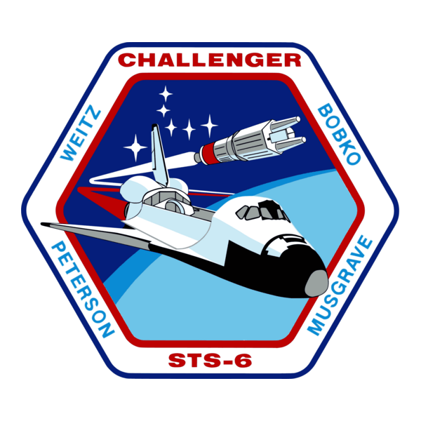 STS-6 Crew Insignia Logo PNG Vector