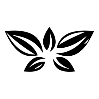 5 Flower Leaf Logo PNG Vector