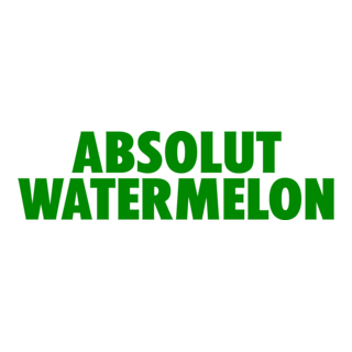 Absolut Watermelon Logo PNG Vector