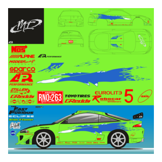 Arte Decal Eclipse Velozes e furiosos 1 Brian Logo PNG Vector