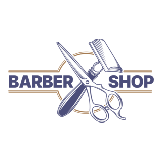 Barber Shop Logo PNG Vector