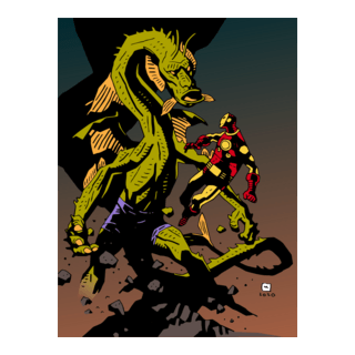 Fing Fang Foom / Iron Man Logo PNG Vector