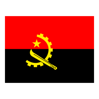 Flag of Angola Logo PNG Vector