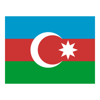Flag of Azerbaijan Logo PNG Vector