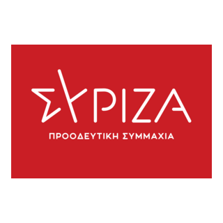 Flag of the SYRIZA Logo PNG Vector