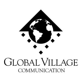 Global Village Communication Logo PNG Vector