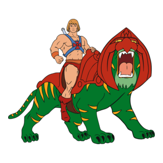 He-man & Battlecat Logo PNG Vector