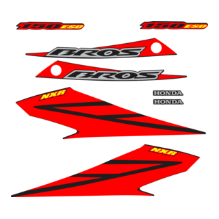 HONDA BROS 150esd 2008 ADESIVO Logo PNG Vector