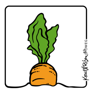 Kraut und Rüben Radweg Logo PNG Vector