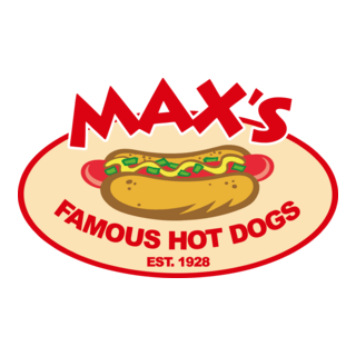 Max's Famous Hot Dogs Logo PNG Vector