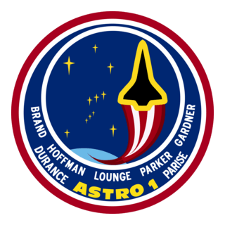 NASA STS-35 Mission Insignia Astro 1 Logo PNG Vector