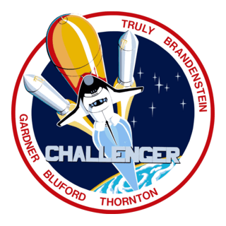 NASA STS-8 Insignia Challenger Logo PNG Vector