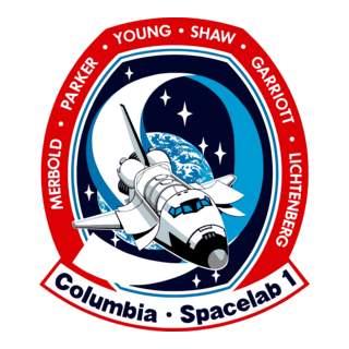 NASA STS-9 Flight Insignia Columbia Logo PNG Vector