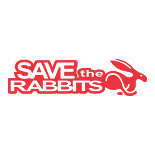 save the rabbits Logo PNG Vector