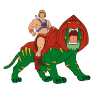 He-man & Battlecat Logo PNG Vector