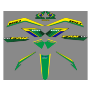 KIT adesivo BRASIL fan 160 Logo PNG Vector
