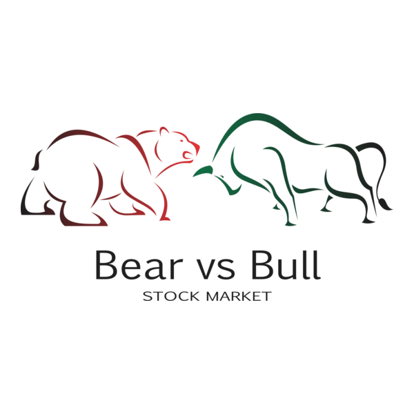 Bear vs Bull Logo PNG Vector