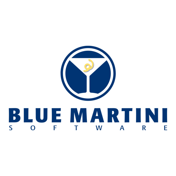Blue Martini Software Logo PNG Vector