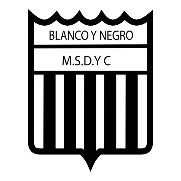 Club Atletico Blanco Y Negro Logo PNG Vector