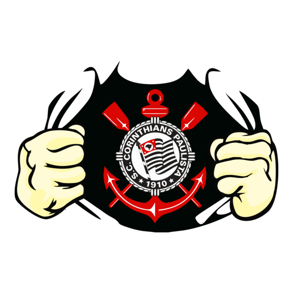 Corinthians Estampa Rasgando Peito Logo PNG Vector