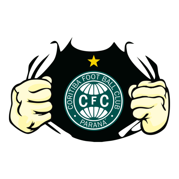 Coritiba Estampa Rasgando Peito Logo PNG Vector