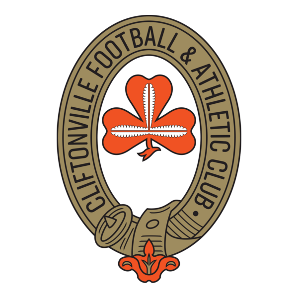 FC Cliftonville Belfast (1950's) Logo PNG Vector