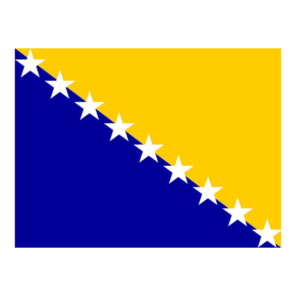 Flag of Bosnia and Herzegovina Logo PNG Vector