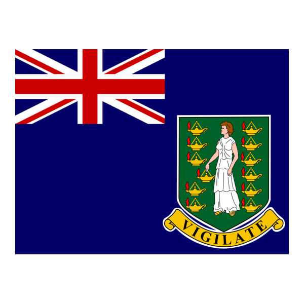 Flag of British Virgin Islands Logo PNG Vector