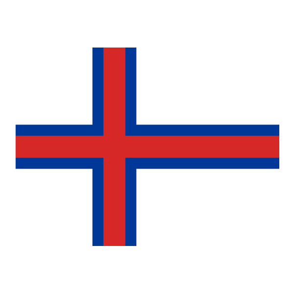 Flag of Faroe Islands Logo PNG Vector