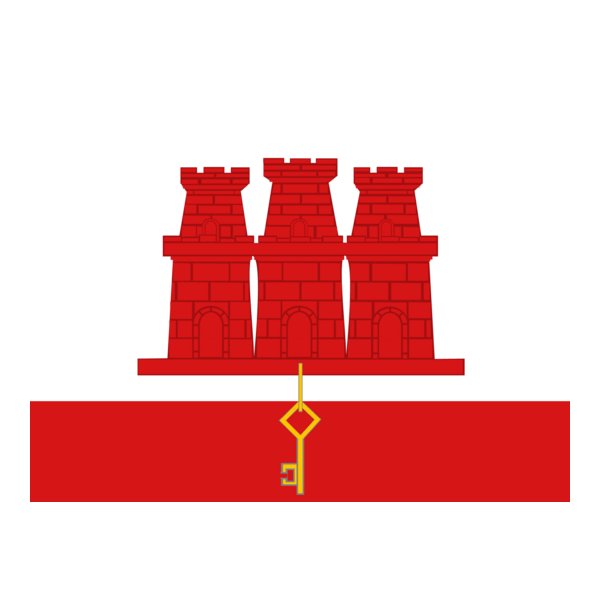 Flag of Gibraltar Logo PNG Vector