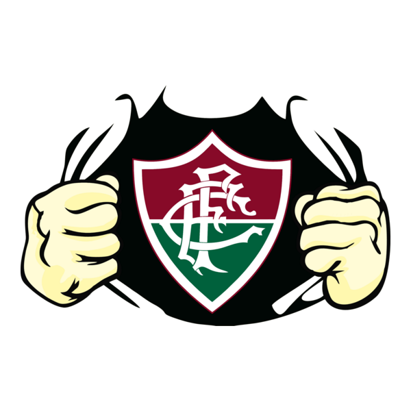 Fluminense Estampa Rasgando Peito Logo PNG Vector
