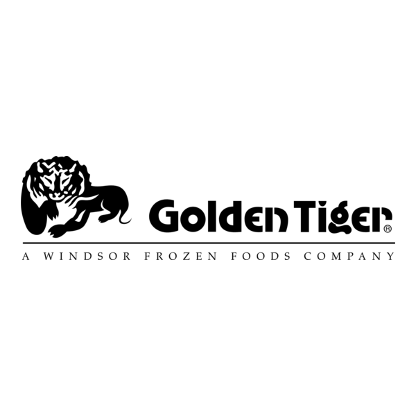 Golden Tiger Logo PNG Vector