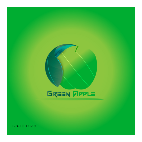 Green Apple Logo PNG Vector