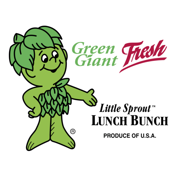 Green Giant Sprout Logo PNG Vector