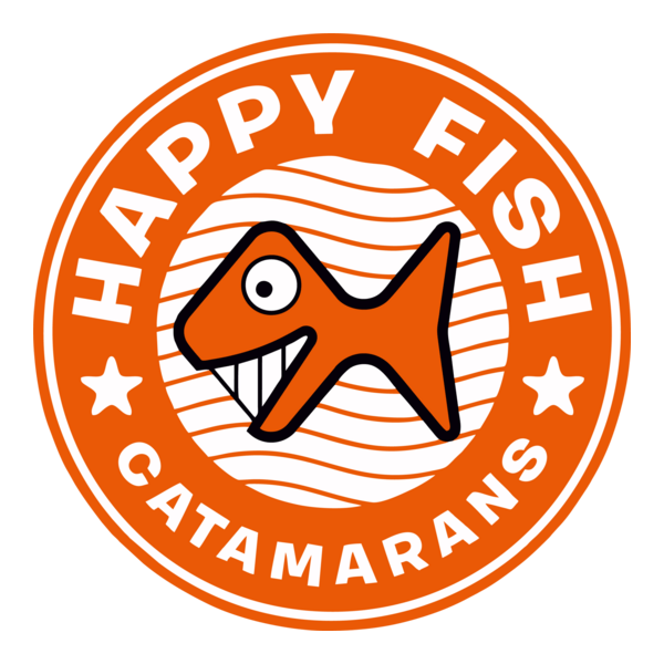 Happy Fish Catamarans Logo PNG Vector