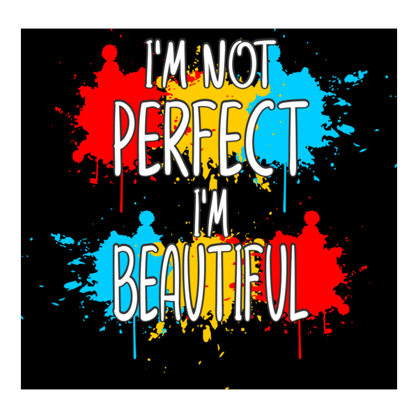 I'NOT PERFECT I'M BEAUTIFUL Logo PNG Vector