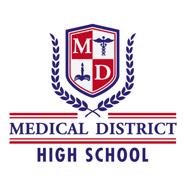 Medical District High School Logo PNG Vector