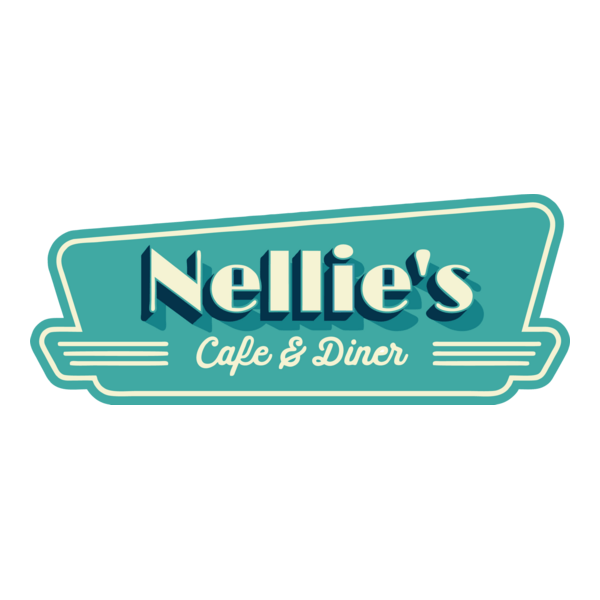 Nellie's Cafe & Diner Logo PNG Vector