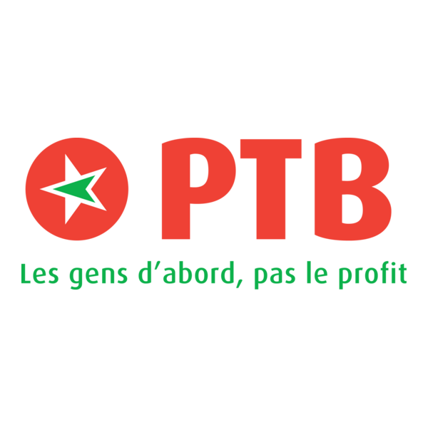 PTB Parti des Travailleurs de Belgique Logo PNG Vector