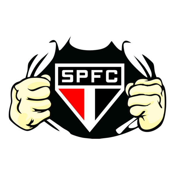 São Paulo Estampa Rasgando Peito Logo PNG Vector