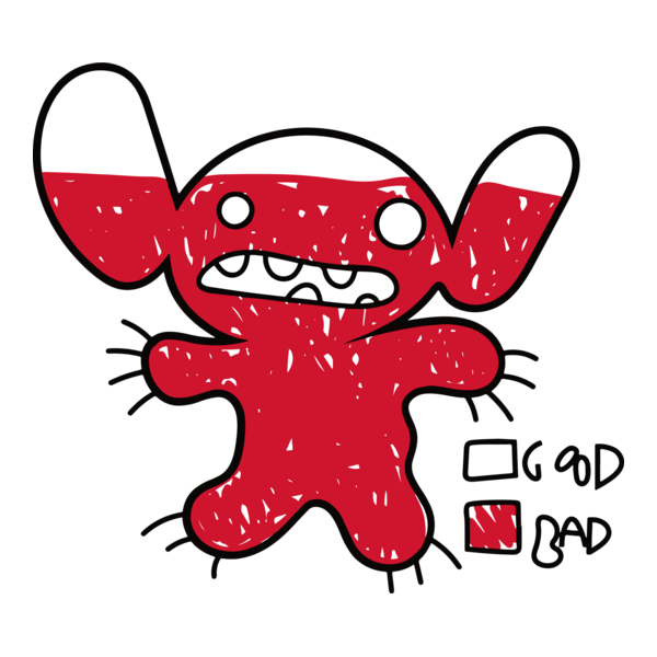 Stitch Bad Level Logo PNG Vector