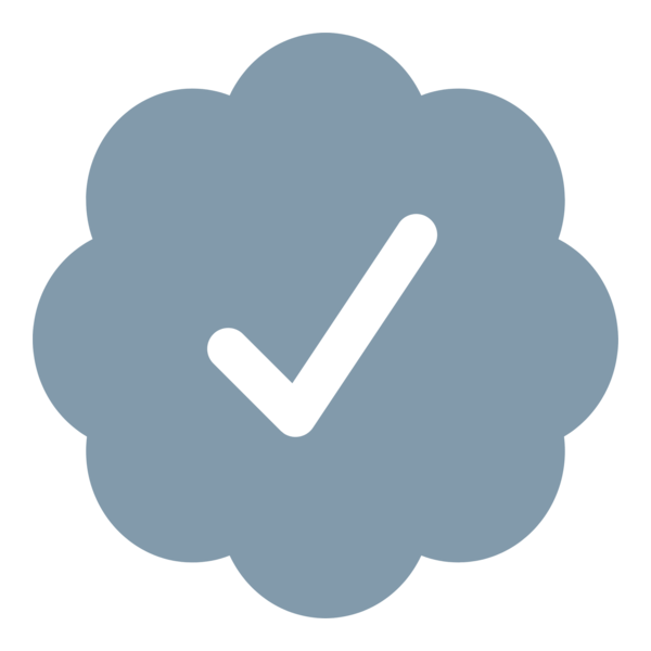 Twitter Verified Badge Gray Logo PNG Vector