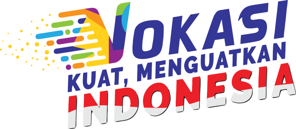 Vokasi Kuat Menguatkan Indonesia Logo PNG Vector