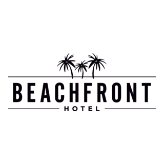 Beachfront Hotel Logo PNG Vector